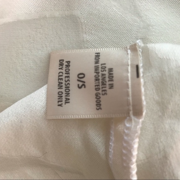 Stone Cold Fox cropped silk peasant top one size - Picture 7 of 7